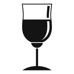 Wine glassware icon. Simple illustration of wine glassware vector icon for web design isolated on white background
