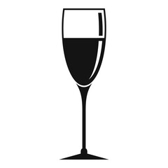 Shinning wineglass icon. Simple illustration of shinning wineglass vector icon for web design isolated on white background