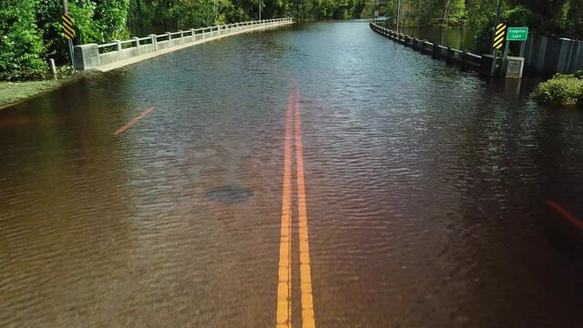 Flooding In Conway, South Carolina From Hurricane Florence