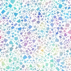 Holographic foil vivid trendy seamless geometric pattern. Opalescent psychedelic design in pastel rainbow colors. Cosmic futuristic iridescent graphic swatch. © NinjaCodeArtist
