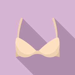Size bra icon. Flat illustration of size bra vector icon for web design