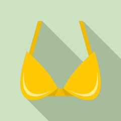 Obraz na płótnie Canvas Modern bra icon. Flat illustration of modern bra vector icon for web design