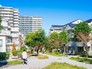 郊外の住宅地　生活道路