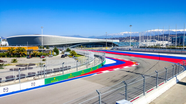 The Route Of The Formula 1 Russian Grand Prix. Sochi, Russia