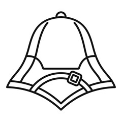 Safari hunter hat icon. Outline safari hunter hat vector icon for web design isolated on white background