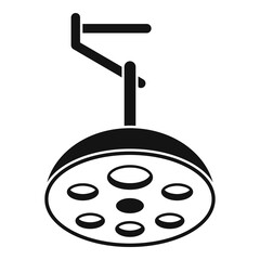 Clinic surgical light icon. Simple illustration of clinic surgical light vector icon for web design isolated on white background