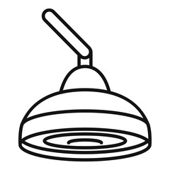 Care surgical light icon. Outline care surgical light vector icon for web design isolated on white background