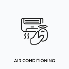 air conditioning icon vector. air conditioning sign symbol for modern design. Vector illustration