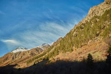 Foto op Canvas Caucasus mountains peaks nature landscape © booleen