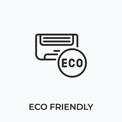 eco friendly icon vector. eco friendly sign symbol for modern design. Vector illustration