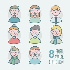 8 People Avatar Collection
