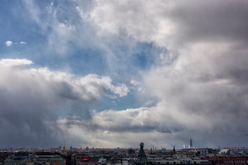 beautiful view of the city of St. Petersburg from the top point. Russia. beautiful view of the city of St. Petersburg. Russia.