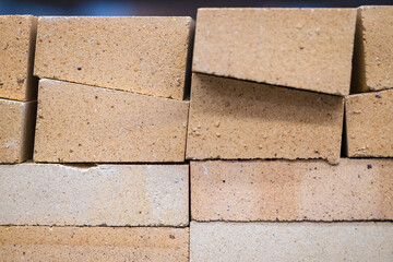 Trapezoidal refractory brick (fireclay). It is used for laying stoves and fireplaces in places of direct contact with open fire.. Construction industry. Sale of building materials.