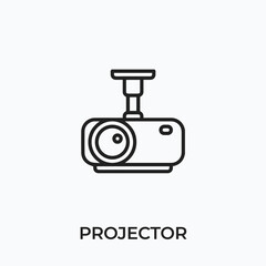 projector icon vector. projector sign symbol for modern design. Vector illustration