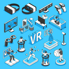 Virtual Reality Icons Set