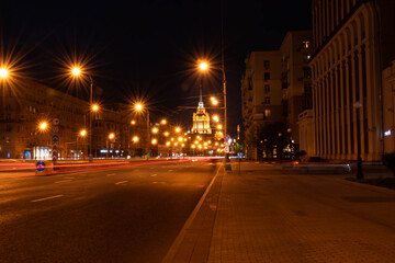 Fototapeta na wymiar Russia Moscow Kutuzovsky hotel Ukraine