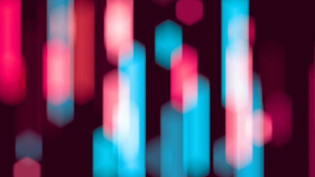 Abstract neon light bars background
