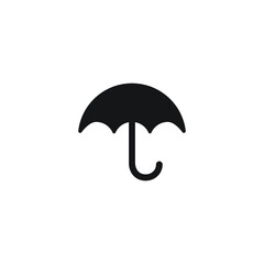 Icon vector graphic of umbrella, good for template web etc