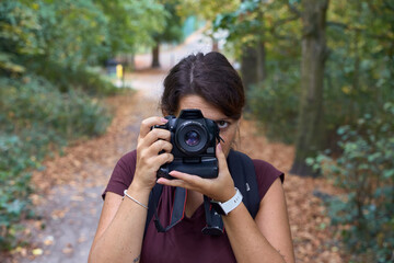photography of a female photographer