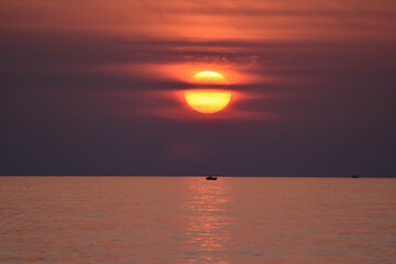 Turkey Alanya Cleopatra beach sunset
