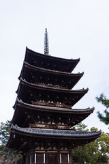 日本　奈良県奈良市、興福寺の五重塔