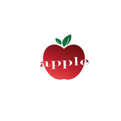 Apple logo creative illustration with color design vector