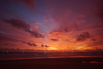 Fototapeta premium Nature background sunset sky background