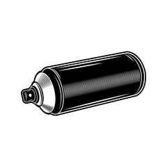 Graffiti paint vector illustration. Metal spray can. Street art, freestyle, hip-hop culture concept for emblems or tattoo templates