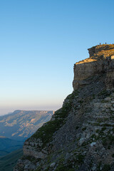 Sunrise in mountains