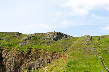 Brean Down and beach, Somerset, England, United Kingdom