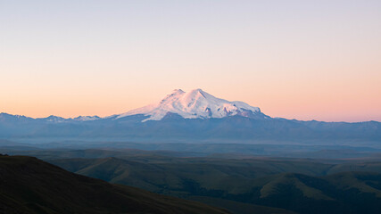 Sunrise in mountains