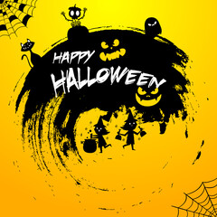 Happy Halloween, party invitation,decorations, Vector illustration or sale banner
