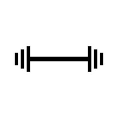 barbell icon vector illustration template on white backround