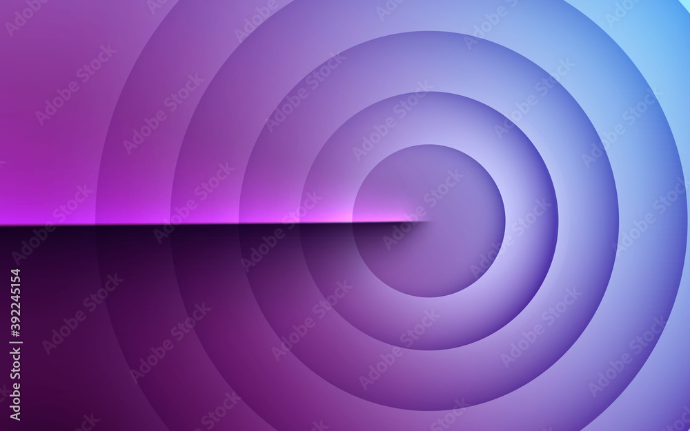 Canvas Prints circle shape purple gradient background