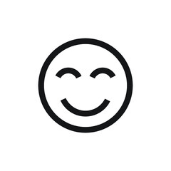 Icon vector graphic of emoticon, good for template