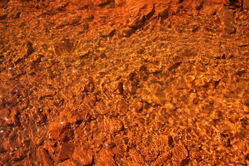 textura en el Rió Tinto, Huelva