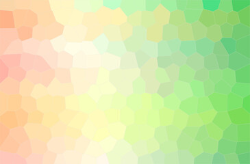 Fototapeta na wymiar Abstract illustration of green, yellow Middle size Hexagon background