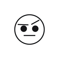 Icon vector graphic of emotcon line 