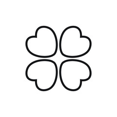 Icon vector graphic of love symbol, good for template