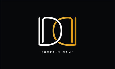 Fototapeta na wymiar D, DD Abstract Letters Logo Monogram