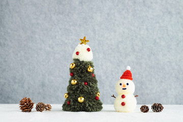 素朴で可愛らしいクリスマスのイメージ、ハンドメイドの雑貨