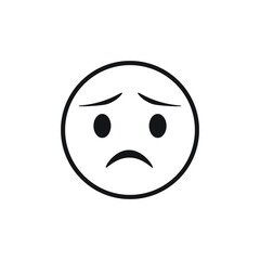 Fototapeta premium Icon vector graphic of emotcon line 