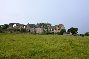 The Beauport abbey in Brittany. France