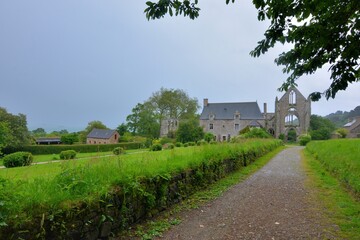 The Beauport abbey in Brittany. France