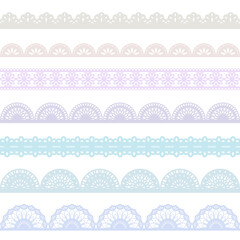 レースの装飾ライン / vector eps
