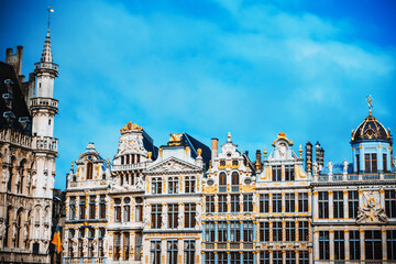 Fototapeta na wymiar Grand Square in Brussels city, Belgium