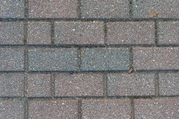 Top view of paving bricks