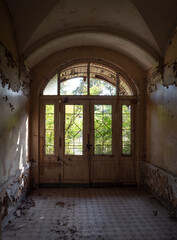 The old abandoned room of a building, Lost Place