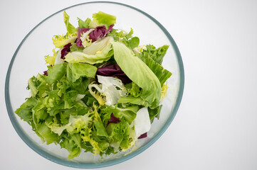 fresh salad on a plate