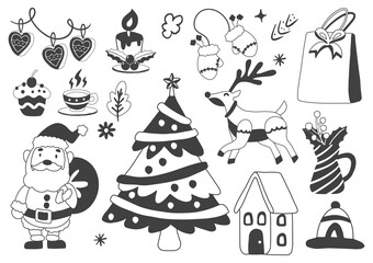 christmas label Vector Logo for banner